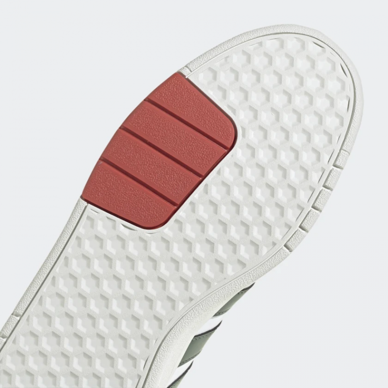 Adidas รองเท้าผ้าใบผู้ชาย CourtBeat Court Lifestyle | Cloud White/Green Oxide/Crystal White ( GX1743 ) - Image 8