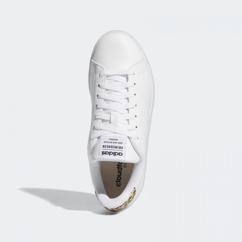 Adidas รองเท้าผ้าใบผู้หญิง Advantage | Cloud White/Cloud White/Core Black ( GY7044 ) - Image 5