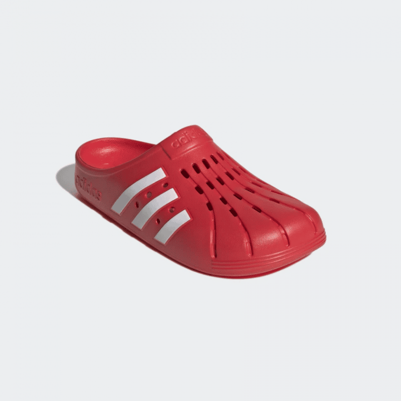 Adidas รองเท้าแตะ Adilette Clogs | Vivid Red/Cloud White/Vivid Red ( GZ5887 ) - Image 2