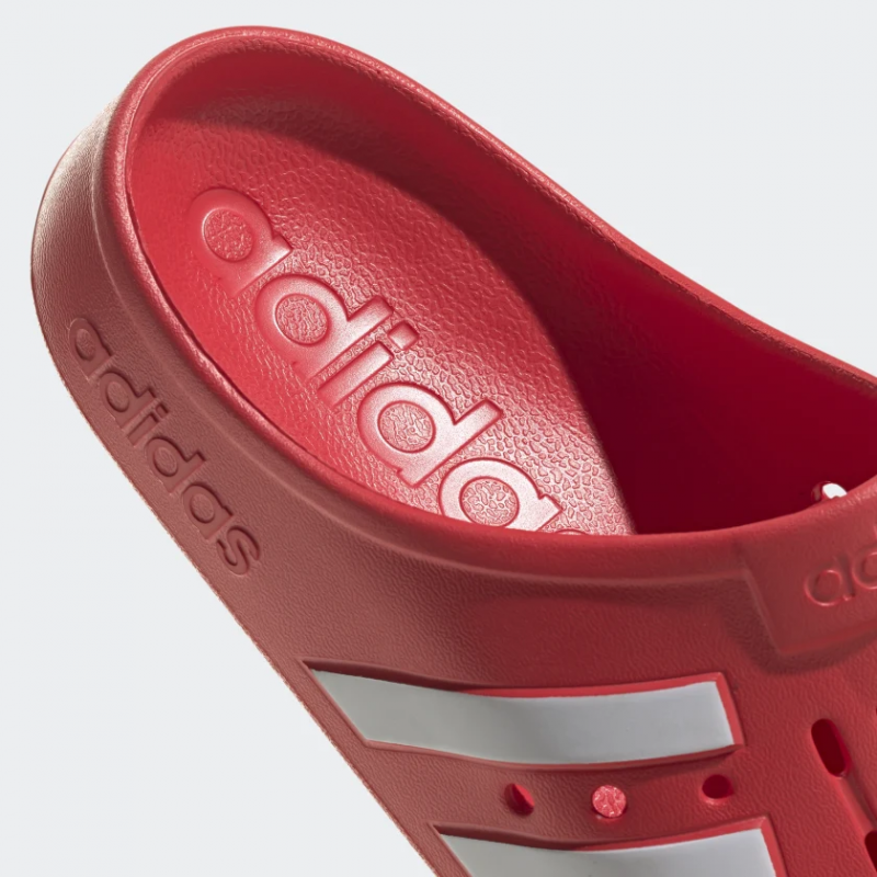 Adidas รองเท้าแตะ Adilette Clogs | Vivid Red/Cloud White/Vivid Red ( GZ5887 ) - Image 8