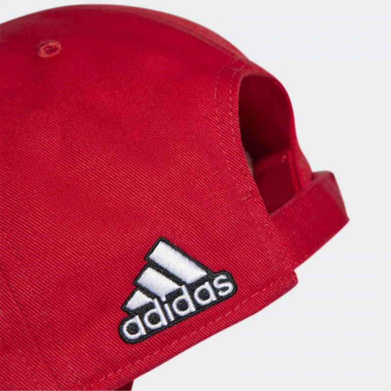 Adidas หมวก Manchester United Baseball Cap | Real Red/Black/White ( H62461 ) - Image 3