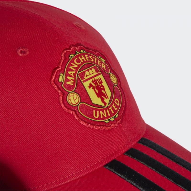 Adidas หมวก Manchester United Baseball Cap | Real Red/Black/White ( H62461 ) - Image 4
