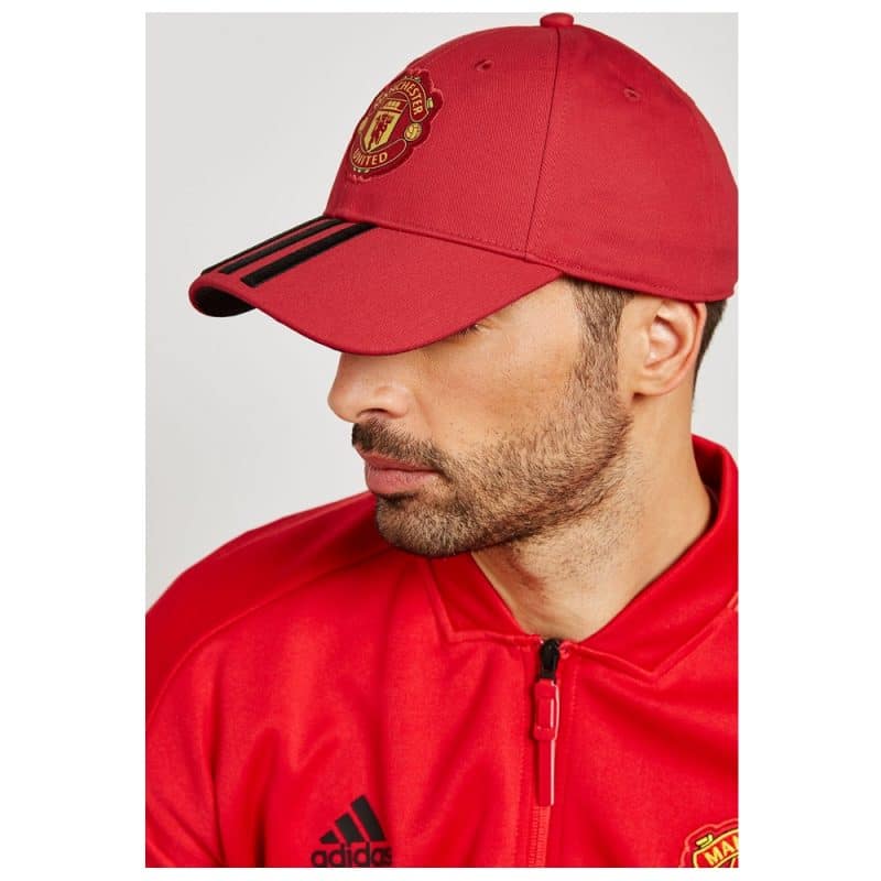 Adidas หมวก Manchester United Baseball Cap | Real Red/Black/White ( H62461 ) - Image 7