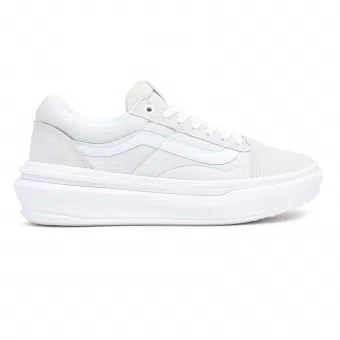 Vans รองเท้าผ้าใบ Old Skool Overt ComfyCush | Light Grey/White ( VN0A7Q5ELGX )