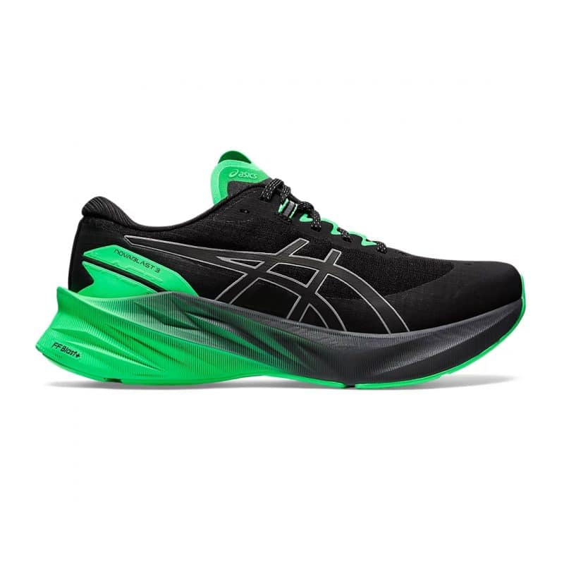 Asics รองเท้าวิ่งผู้ชาย Novablast 3 Lite-Show | Black/New Leaf ( 1011B534-001 )