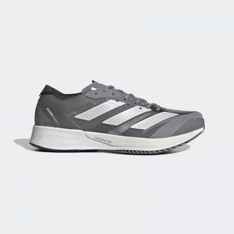 Adidas รองเท้าวิ่งผู้ชาย Adizero Adios 7 | Grey Three/Zero Metalic/Grey Five ( GV7071 )