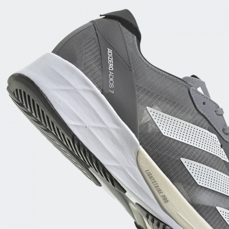 Adidas รองเท้าวิ่งผู้ชาย Adizero Adios 7 | Grey Three/Zero Metalic/Grey Five ( GV7071 ) - Image 8