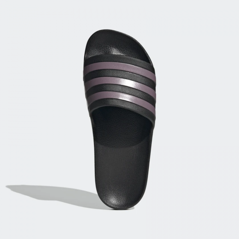 Adidas รองเท้าแตะ Adilette Aqua Slides | Core Black/Matt Purple Met./Core Black ( GX4279 ) - Image 5