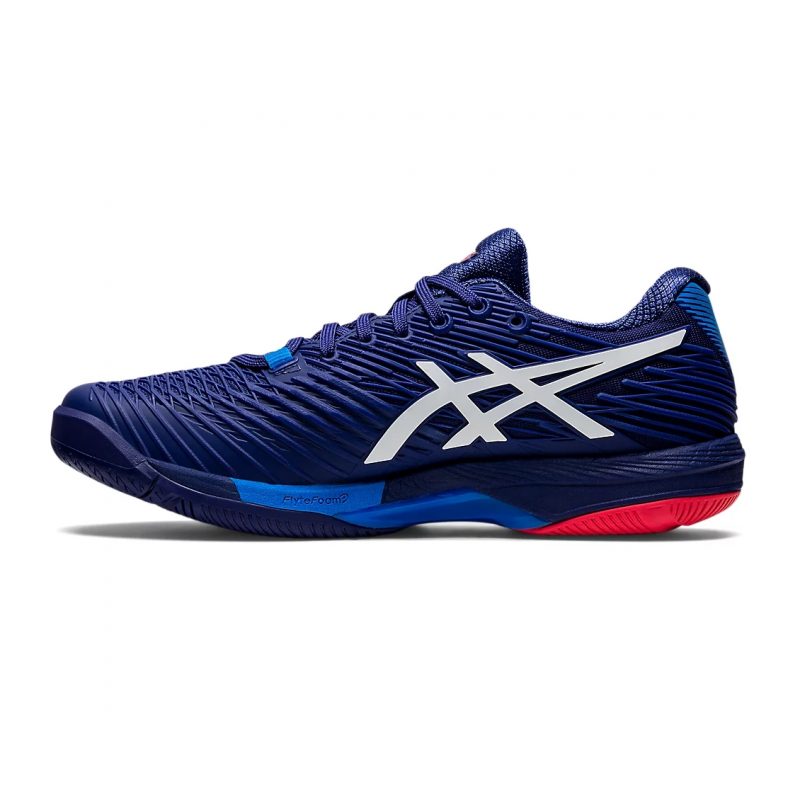 Asics รองเท้าเทนนิสผู้ชาย Solution Speed FF 2 | Dive Blue/White ( 1041A182-401 ) - Image 4