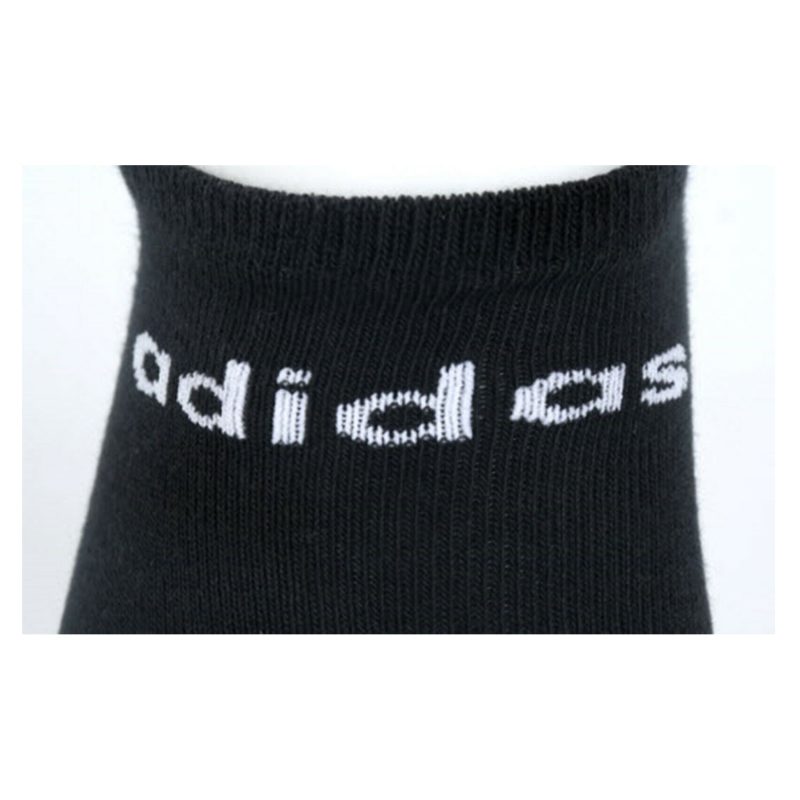 Adidas ถุงเท้า Basic No-Show Socks | Black/White ( DN4436 ) - Image 9