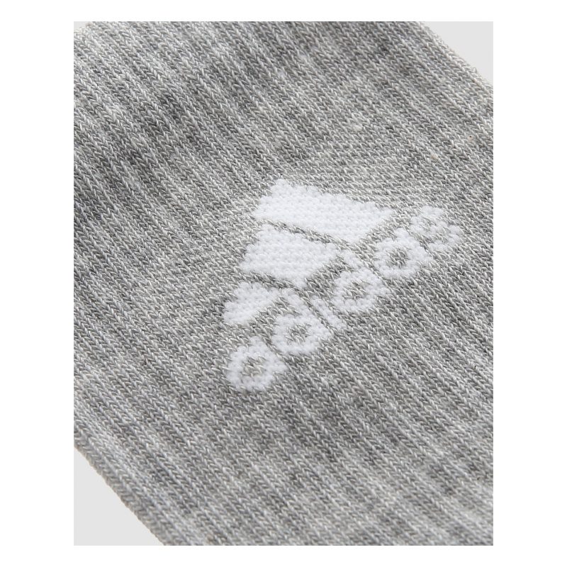 Adidas ถุงเท้า Cushioned Crew Socks 3 Pairs | Medium Grey Heather/White/Black/White ( DZ9355 ) - Image 19