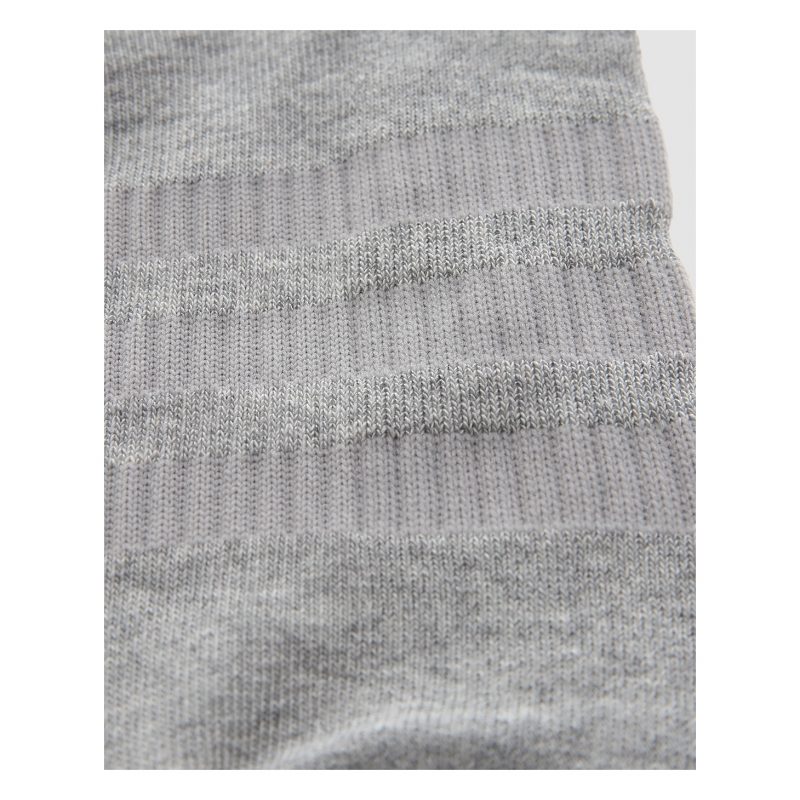 Adidas ถุงเท้า Cushioned Crew Socks 3 Pairs | Medium Grey Heather/White/Black/White ( DZ9355 ) - Image 21
