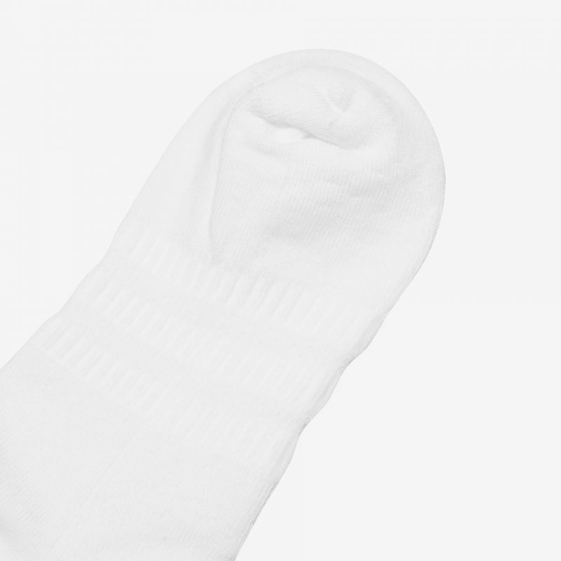 Adidas ถุงเท้า Cushioned Crew Socks 3 Pairs | White/White/Black ( DZ9356 ) - Image 5