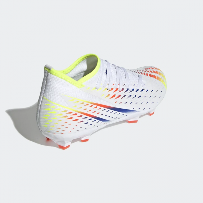 Adidas รองเท้าฟุตบอล / สตั๊ด Predator Edge.3 FG | Cloud White/Solar Yellow/Power Blue ( GW1002 ) - Image 3