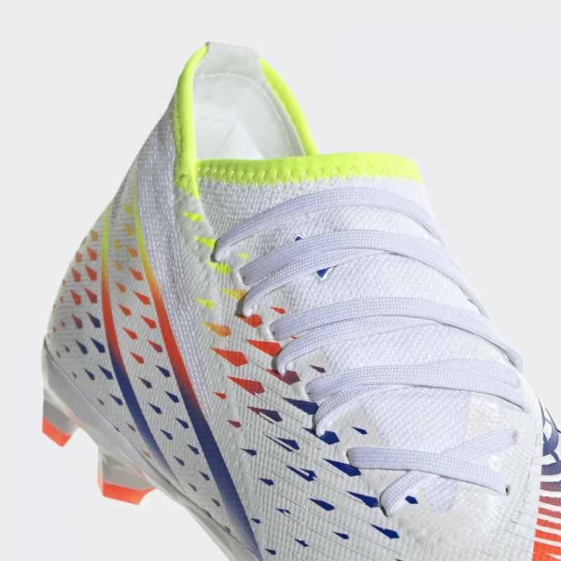 Adidas รองเท้าฟุตบอล / สตั๊ด Predator Edge.3 FG | Cloud White/Solar Yellow/Power Blue ( GW1002 ) - Image 7