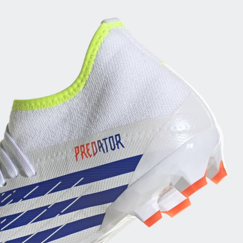 Adidas รองเท้าฟุตบอล / สตั๊ด Predator Edge.3 FG | Cloud White/Solar Yellow/Power Blue ( GW1002 ) - Image 8