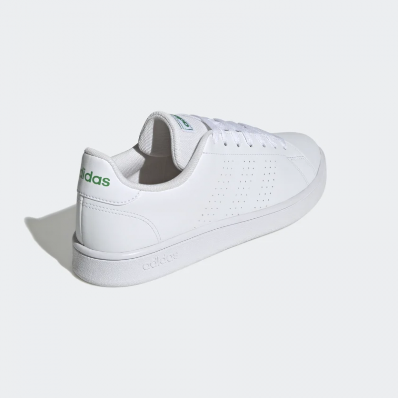 Adidas รองเท้าผ้าใบผู้ชาย Advantage Base | Cloud White/Cloud White/Green ( GW2063 ) - Image 3