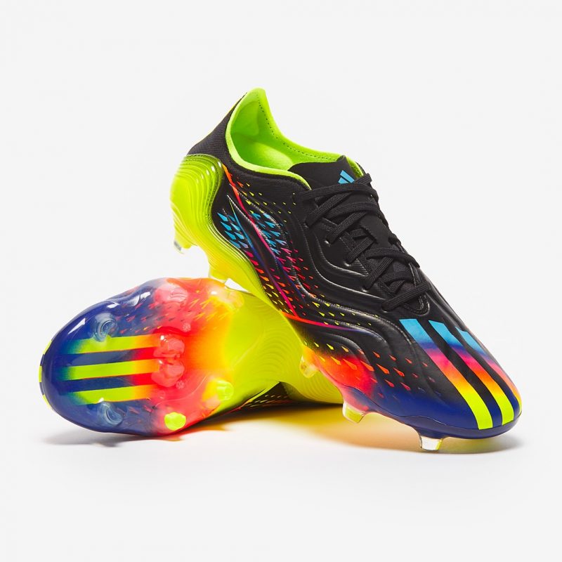 Adidas รองเท้าฟุตบอล / สตั๊ด Copa Sense.1 FG | Core Black/Bright Cyan/Team Solar Yellow ( GW3605 ) - Image 9