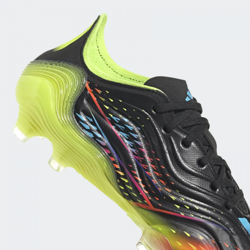 Adidas รองเท้าฟุตบอล / สตั๊ด Copa Sense.1 FG | Core Black/Bright Cyan/Team Solar Yellow ( GW3605 ) - Image 8