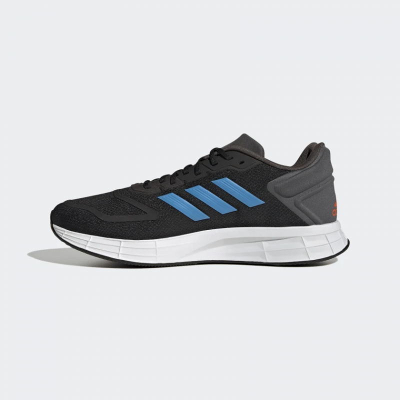 Adidas รองเท้าวิ่งผู้ชาย Duramo 10 | Core Black/Pulse Blue/Impact Orange ( GW4075 ) - Image 4