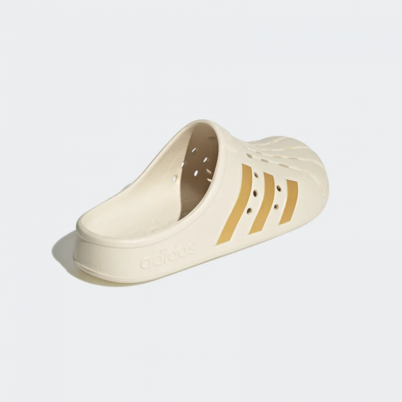Adidas รองเท้าแตะ Adilette Clogs | Wonder White/Gold Metallic/Wonder White ( GY1827 ) - Image 3