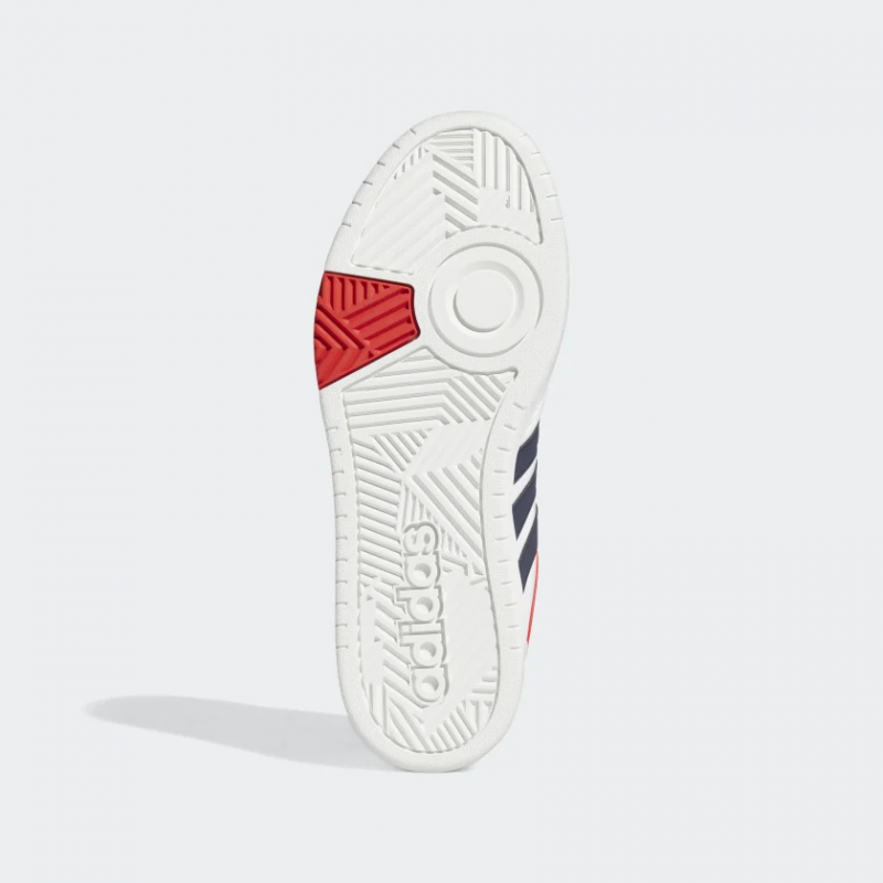 Adidas รองเท้าผ้าใบผู้ชาย Hoops 3.0 | Cloud White/Legend Ink/Vivid Red ( GY5427 ) - Image 6