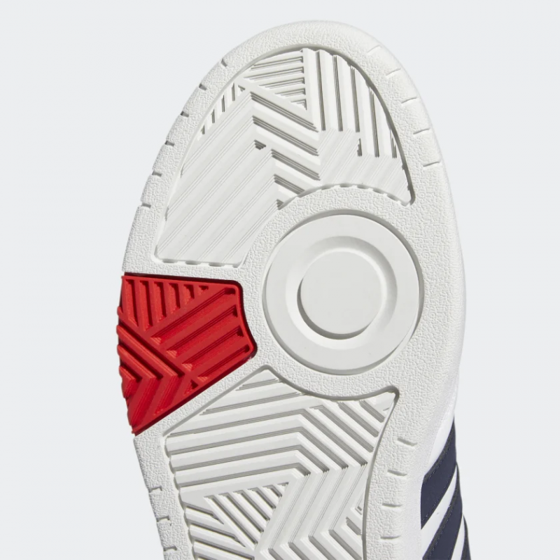 Adidas รองเท้าผ้าใบผู้ชาย Hoops 3.0 | Cloud White/Legend Ink/Vivid Red ( GY5427 ) - Image 8