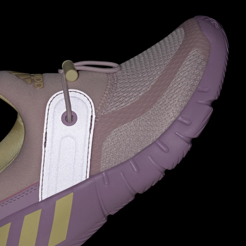 Adidas รองเท้าผ้าใบเด็ก RapidaZen Slip-On Kids | Clear Pink/Almost Yellow/Bliss Lilac ( GY6650 ) - Image 9