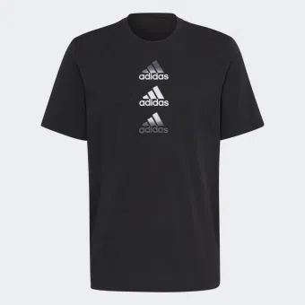Adidas เสื้อยืดผู้ชาย Designed to Move Logo Tee | Black ( HM4797 )