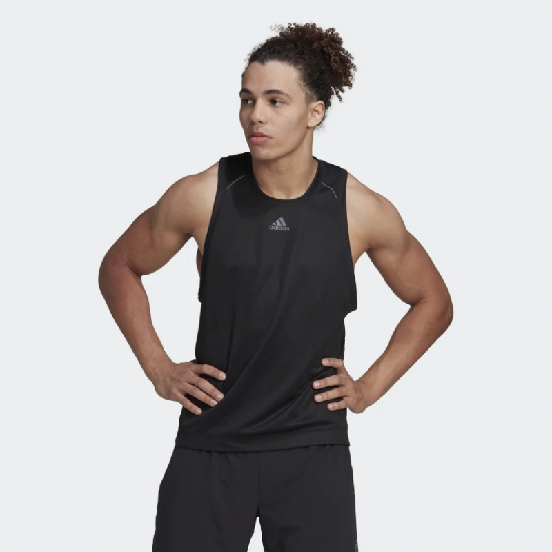 Adidas เสื้อกีฬาผู้ชาย HIIT Spin Training Tank Top | Black ( HP1757 ) - Image 2