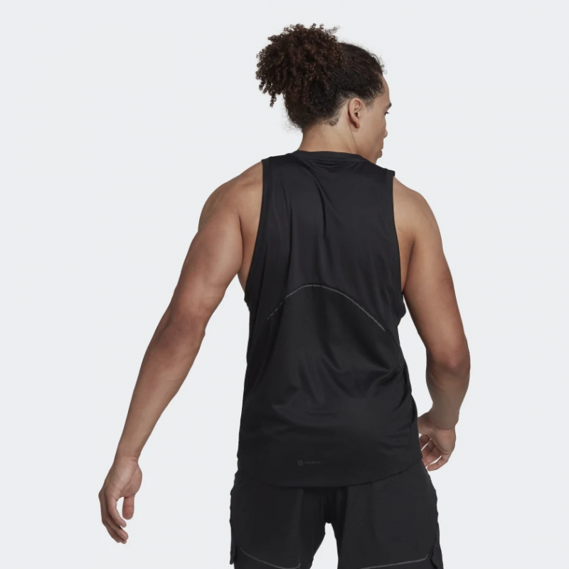 Adidas เสื้อกีฬาผู้ชาย HIIT Spin Training Tank Top | Black ( HP1757 ) - Image 3