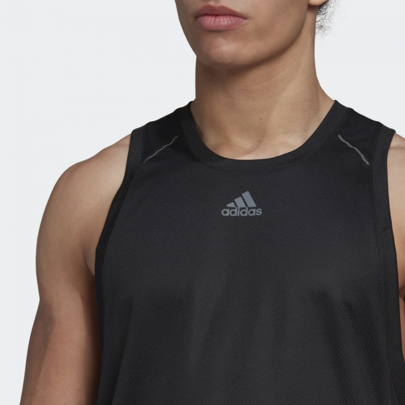 Adidas เสื้อกีฬาผู้ชาย HIIT Spin Training Tank Top | Black ( HP1757 ) - Image 5