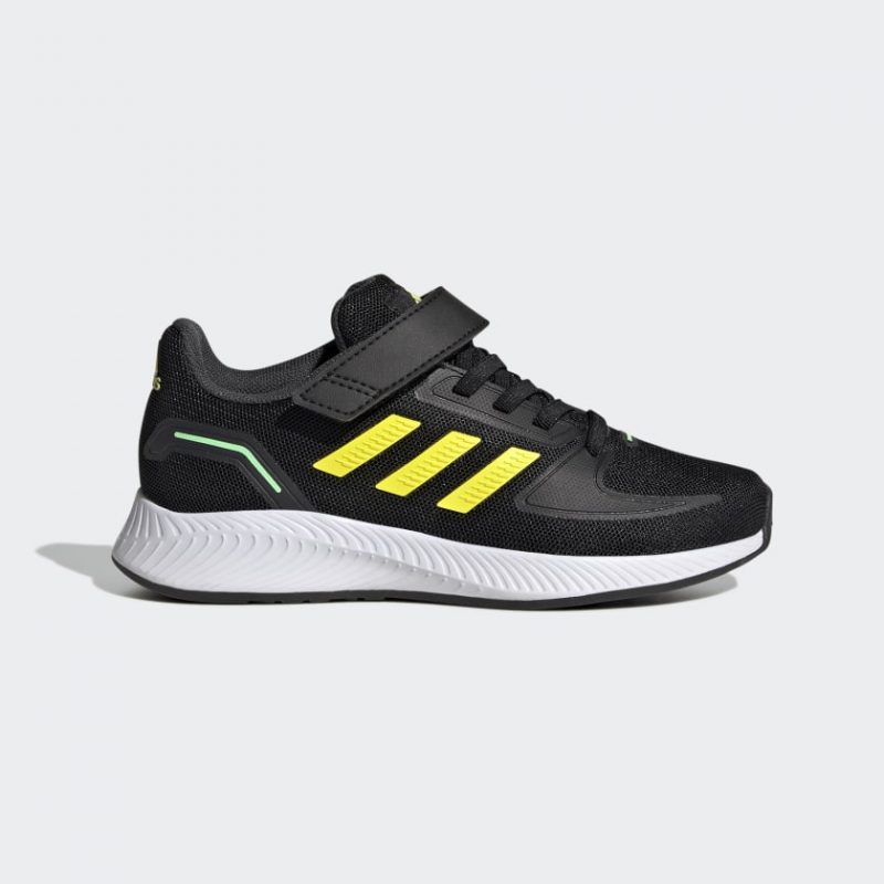 Adidas รองเท้าผ้าใบเด็ก Runfalcon 2.0 Kids | Core Black/Beam Yellow/Beam Green ( HR1394 )