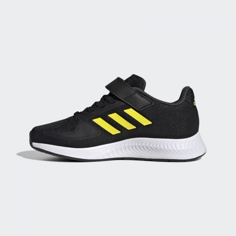 Adidas รองเท้าผ้าใบเด็ก Runfalcon 2.0 Kids | Core Black/Beam Yellow/Beam Green ( HR1394 ) - Image 4