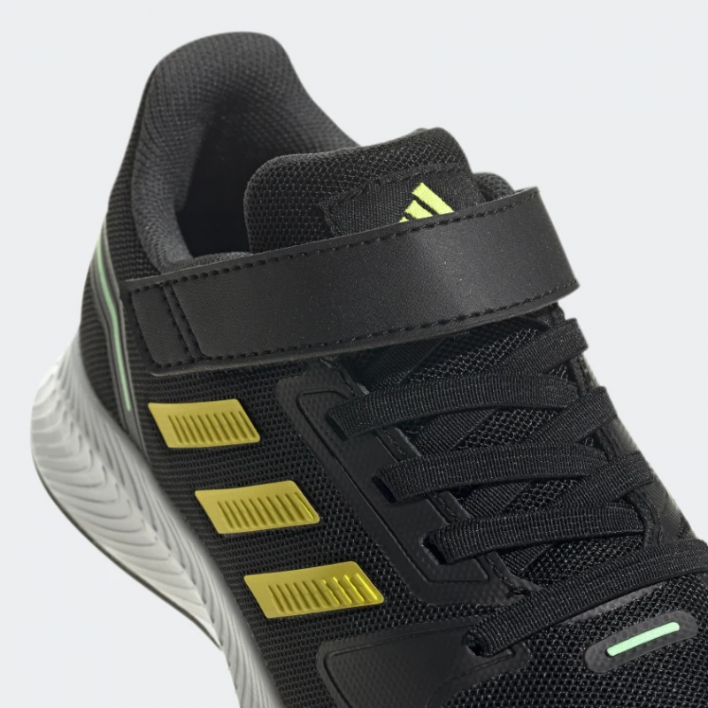 Adidas รองเท้าผ้าใบเด็ก Runfalcon 2.0 Kids | Core Black/Beam Yellow/Beam Green ( HR1394 ) - Image 7