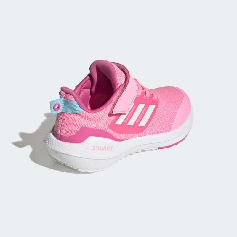 Adidas รองเท้าวิ่งเด็ก EQ21 Run 2.0 Bounce Sport Running Elastic Lace with Top Strap | Beam Pink/Cloud White/Pulse Magenta ( HR1843 ) - Image 3