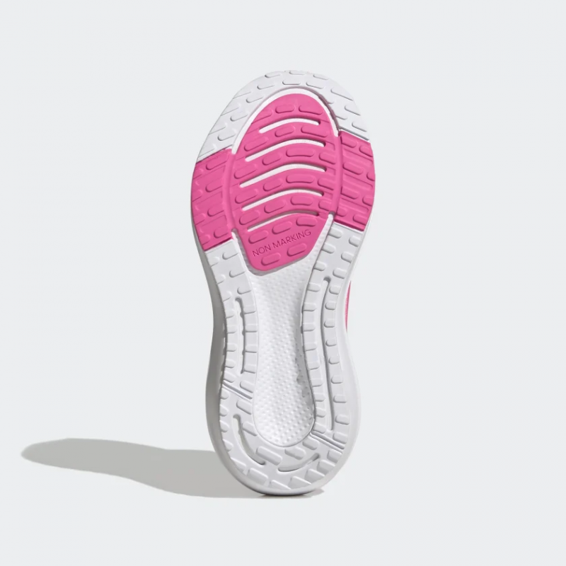 Adidas รองเท้าวิ่งเด็ก EQ21 Run 2.0 Bounce Sport Running Elastic Lace with Top Strap | Beam Pink/Cloud White/Pulse Magenta ( HR1843 ) - Image 6