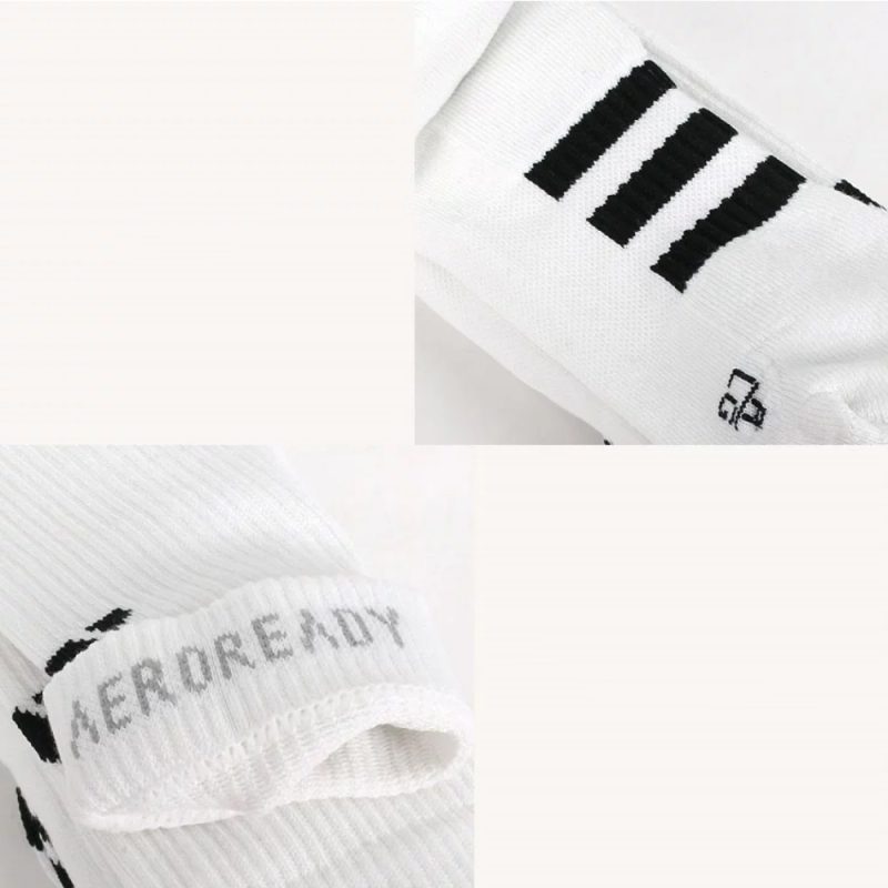 Adidas ถุงเท้า Performance Cushioned Crew Socks 3 Pairs | White/White/White ( HT3452 ) - Image 12