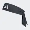 Adidas แถบรัดศีรษะเทนนิส AEROREADY Tennis Tie Band | Black/White ( IC3563 ) - Image 4