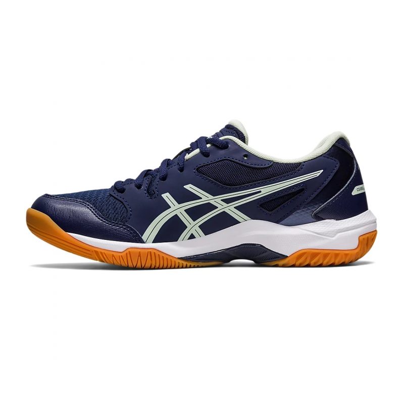 Asics รองเท้าแบดมินตันผู้หญิง Gel-Rocket 10 | Peacoat/Whisper Green ( 1072A056-407 ) - Image 4