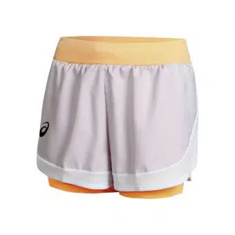 Asics กางเกงเทนนิสผู้หญิง Women's Match Short | Dusk Violet/Orange Pop ( 2042A253-503 )