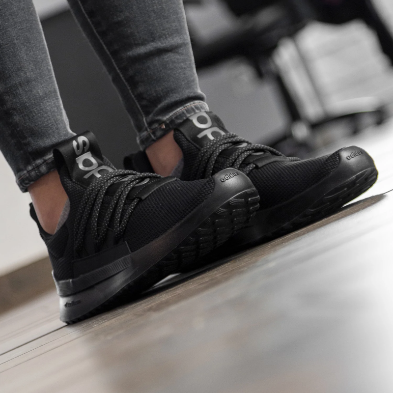 Adidas รองเท้าผ้าใบผู้ชาย Lite Racer Adapt 5.0 | Core Black/Core Black/Grey Six ( GX6784 ) - Image 9