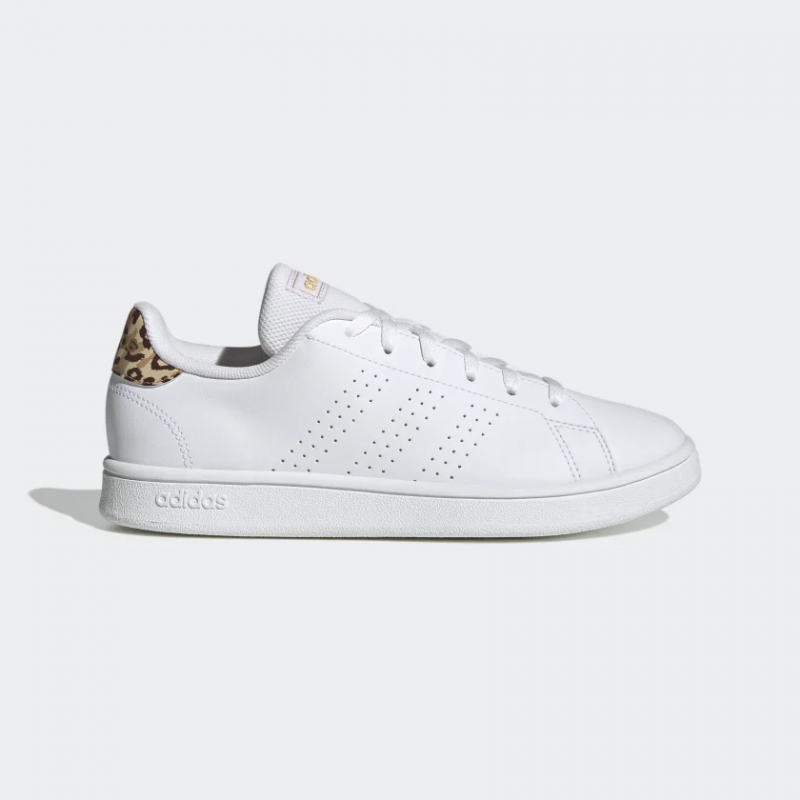 Adidas รองเท้าผ้าใบผู้หญิง Advantage Base | Cloud White/Cloud White/Gold Metallic ( H03791 )