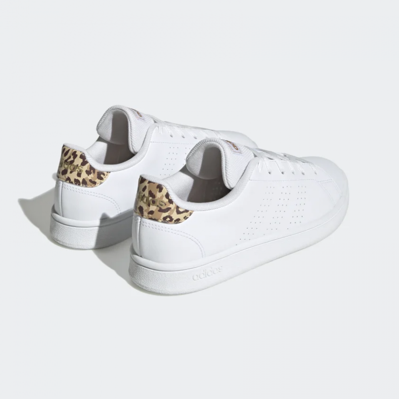 Adidas รองเท้าผ้าใบผู้หญิง Advantage Base | Cloud White/Cloud White/Gold Metallic ( H03791 ) - Image 3
