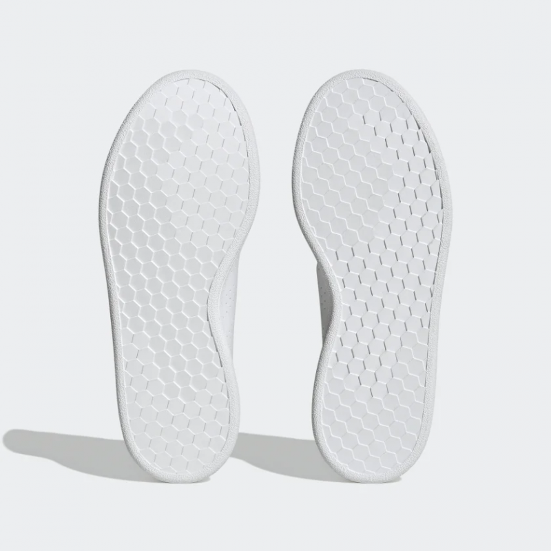 Adidas รองเท้าผ้าใบผู้หญิง Advantage Base | Cloud White/Cloud White/Gold Metallic ( H03791 ) - Image 6