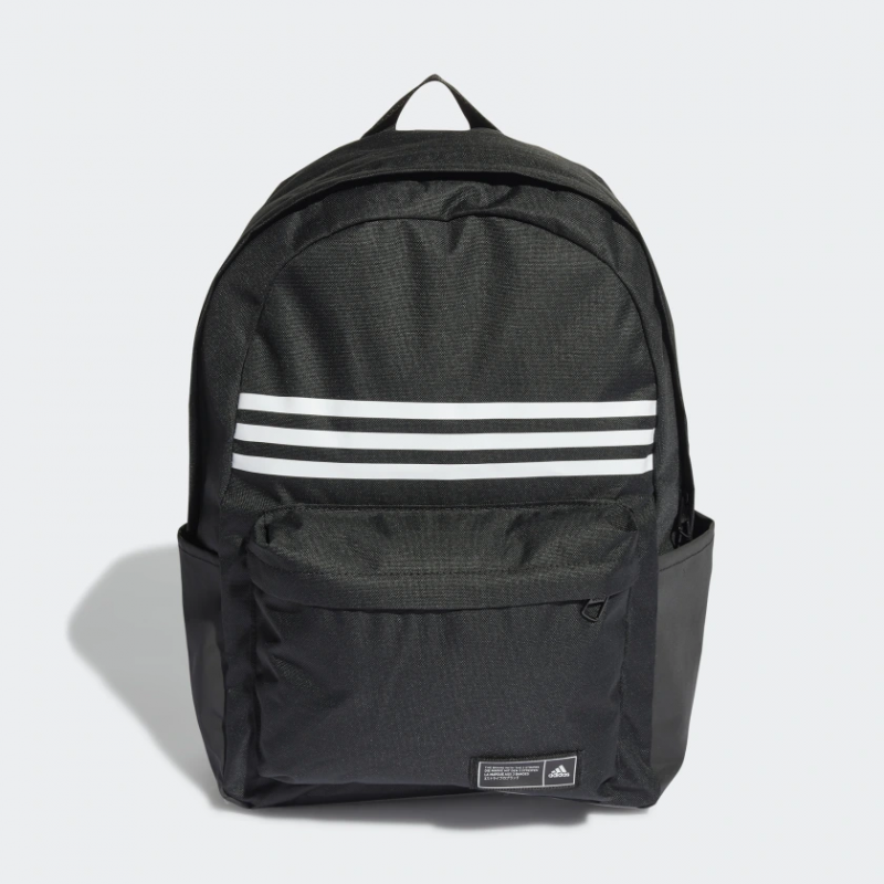 Adidas กระเป๋าเป้ Classic 3-Stripes Horizontal Backpack | Black/White ( HG0351 )