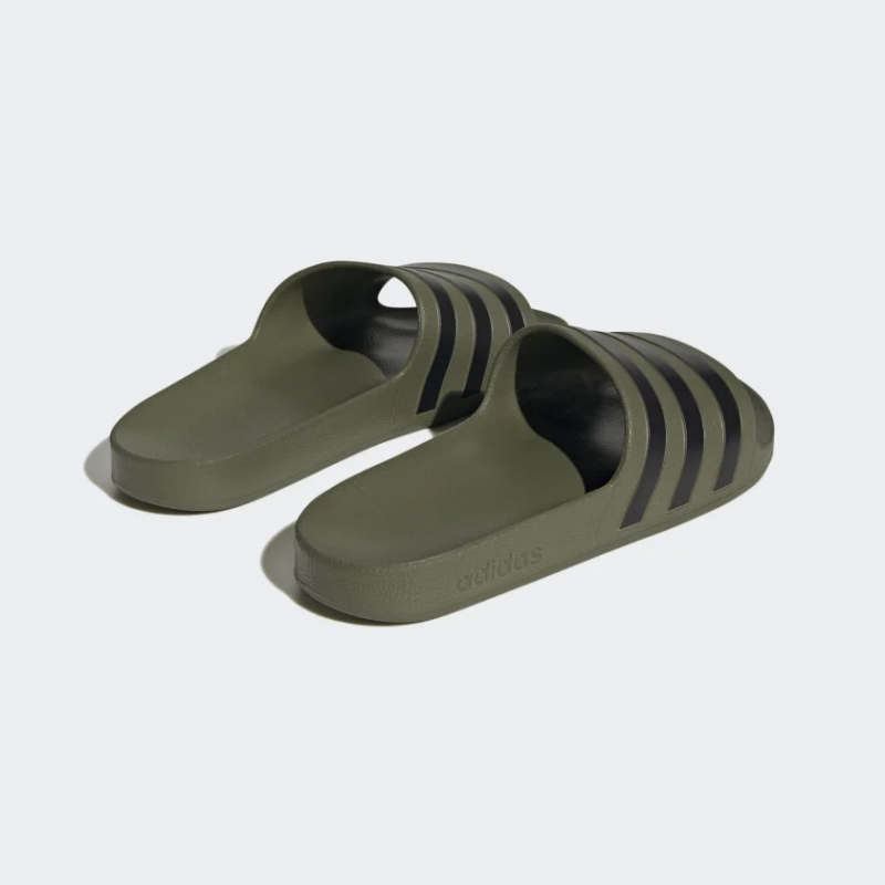 Adidas รองเท้าแตะ Adilette Aqua Slides | Olive Strata/Core Black/Olive Strata ( HP9392 ) - Image 3