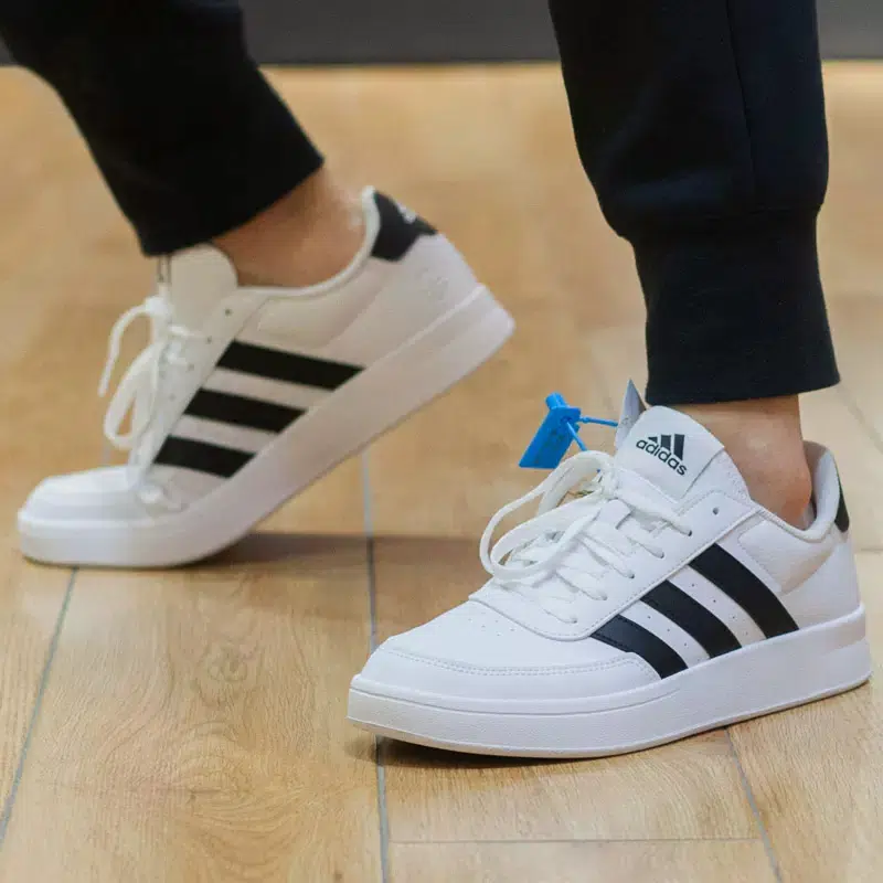 Adidas รองเท้าผ้าใบผู้ชาย Breaknet 2.0 | Cloud White/Core Black/Cloud White ( HP9426 ) - Image 10