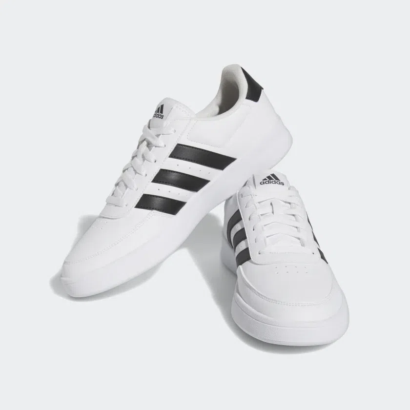 Adidas รองเท้าผ้าใบผู้ชาย Breaknet 2.0 | Cloud White/Core Black/Cloud White ( HP9426 ) - Image 2