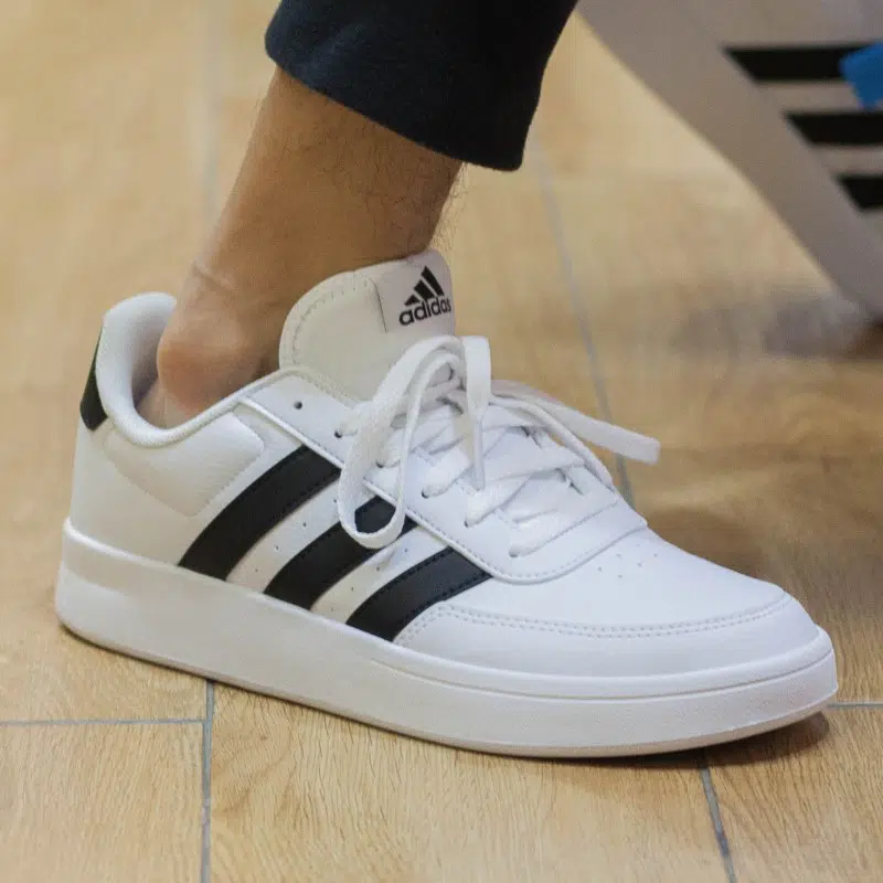 Adidas รองเท้าผ้าใบผู้ชาย Breaknet 2.0 | Cloud White/Core Black/Cloud White ( HP9426 ) - Image 9